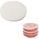 100 Pieces Oven Paper Round for Hamburgers, Parchment Paper Baking Round, Sulfurized, Non-Stick Paper, 11 cm