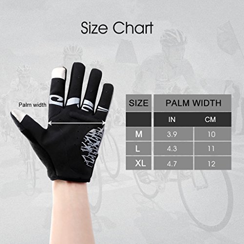 Enkeeo Handschuhe Fahrradhandschuhe Touchscreen Herren Damen Outdoor Sport Winddicht Fahrrad Handschuhe geeiget für Radsport MTB Road Race Downhill Wandern und andere Sports - 8