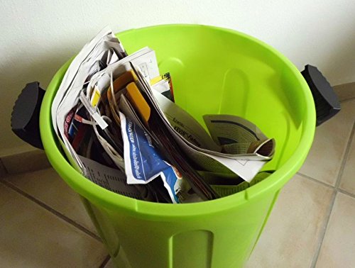 Wäschetonne Abfalleimer Mülleimer farbig mit Deckel 23 Liter 3 Stück Set - 7