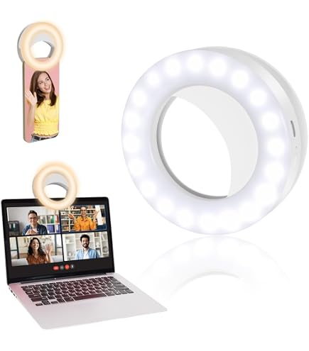 XINBAOHONG Luce ricaricabile per selfie per telefono, laptop