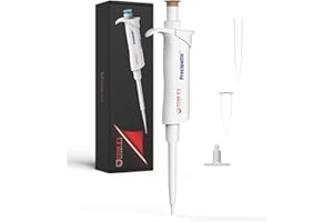 PRECIPETTE 2μl Lab Micropipette, 4-Position Volume Display | High Precision Pipettor, Upgraded Autoclavable Micro Adjustable Variable Volume, 0.1-2.0μl