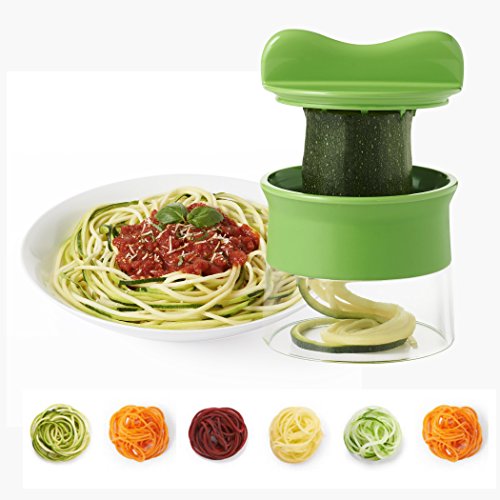 Comenzar Hand-Spiralschneider Spiralschneider Gemüseschäler Spirale Gemüse Schneider Cutter für Gemüse und Obst Neu