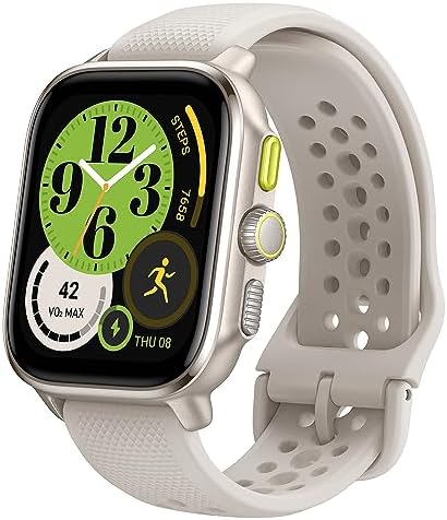 Amazfit Cheetah Square, 44 mm, Smartwatch da Corsa Leggero con GPS Dual-Band, Navigazione e Mappe Offline, Monitoraggio della Frequenza Cardiaca e dell'Ossigeno nel Sangue, Musica, Impermeabile 5 ATM