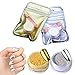 Elite99 2pcs Mirror Chrome Powder Gold Silver Pigment Nail Glitter Effect Nail Art Shine Manicure Salon Tips 1g/Box (Gold + Silver) with Sponge Stick