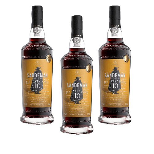 Vino de Oporto Sandeman 10 years 500ml - Vino Fortificado - 3 Botellas