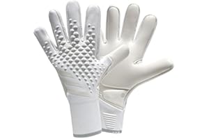 HISTARSTORE5 Guantes de portero de fútbol, guantes de entrenamiento de portero, agarre fuerte, antideslizantes y transpirables para adultos y niños