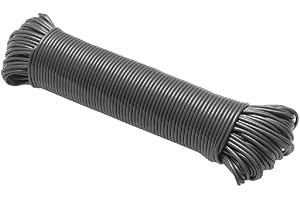 Addis Ersatzleine für Outdoor-Kleidung, PVC, 60 m, Grau