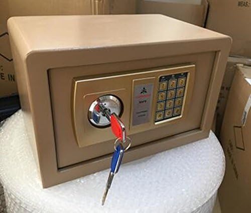 Household safety password box shatter-resistant piggy bank adult safes birthday gift (Gold)
