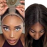 Elastic Lace Wig Grip Headband,Velvet Comfort Non Slip Velour Wig Grip Scarf Head Hair Band,with free 2 Piece Wig Caps(Brown)
