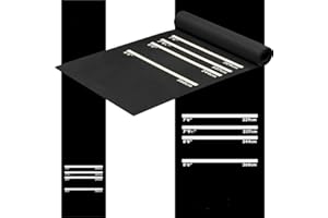 Designa Darts MAT21 | Alfombrilla antideslizante de goma resistente, color negro, 290 cm x 60 cm