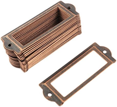 Sourcingmap Library Drawer Cabinet Gift Box Tag Label Name Card Frame Holder 83 x 30mm 30pcs
