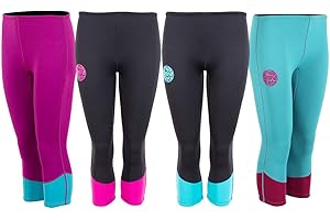 Two Bare Feet Women's Harmony 3/4 Length Capri Wetsuit Pants – 3mm Neoprene Wetsuit Bottoms for Swimming, Surfing, Paddleboarding & Water Sports – Flexible & Lightweight