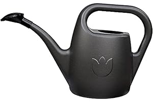 ‎PLASTIA Plastia Gartengießkanne mit dem Brausekopf, 2L - Gießkanne aus Hochwertigem Kunststoff - Handliche Giesskanne für Innen- und Außenbereich - Ideal für Bewässerung für Zimmerpflanzen (Anthrazit)