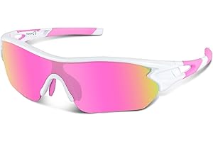 BEACOOL Lunette de Soleil Sport Polarisée Homme Femme Lunettes de Cyclisme pour Velo Cyclisme Moto Conduite Baseball Alpinisme Running Pêche UV400 Protection