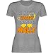 Produktbild Urlaub - Ich brauche keine Therapie ich muss nur nach Malle - M - Grau meliert - L191 - tailliertes Premium T-Shirt mit Rundhalsausschnitt für Damen