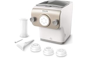 Philips HR2380/05 Avance Collection Pasta maker Pasta, 4 Zugstangen, 200 W, Kunststoff, Weiß/Champaign