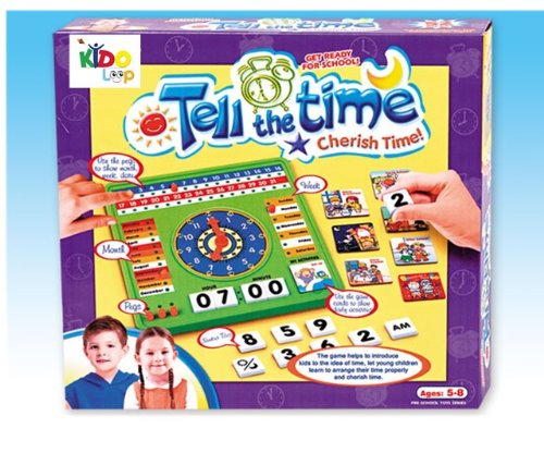 Kidoloop Learn to Tell The Time Clock Puzzle Time Chart Board Educational Toy
