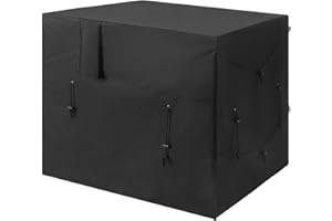 JINGLING Abdeckung Für Poolheizung, Verstellbare Pool Wärmepumpe Abdeckung, 210D Oxford-Stoff wasserdichte Gartenmöbel Abdeckung Für Klimaanlage, Poolheizung 107x86x78 cm