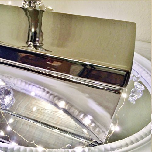 Keramik Aufbewahrungsbox Box Silber Deko Kasten Schmuckkasten mit Deckel - 4