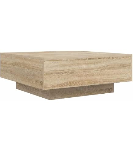 Table Basse Carrée En Bois Massif De Pin 45x45x30 Cm - Meuble Salon Élégant Et Robuste