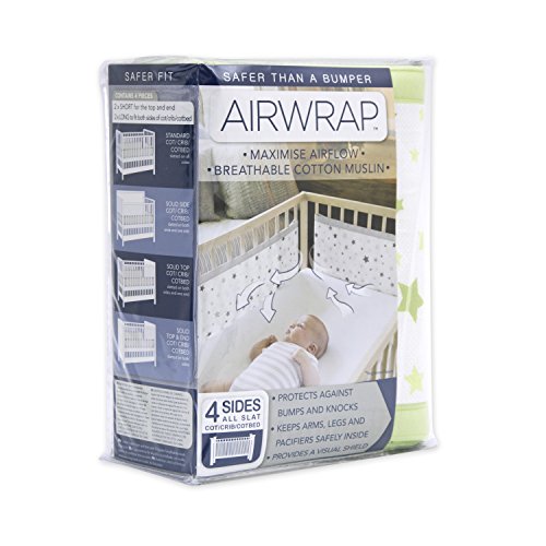 Preisvergleich Produktbild Airwrap 4-seitig bedruckt, atmungsaktiv, für Kinderbetten