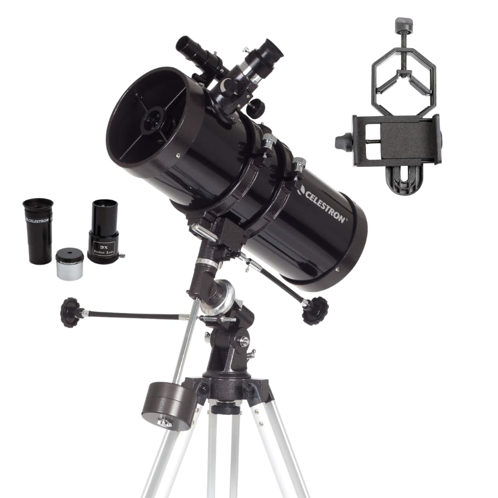 Celestron PowerSeeker 127EQ Telescope with Smartphone Adapter