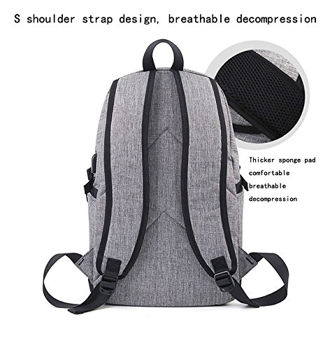 TREKOO Herren Damen Laptop Rucksack Backpack Schulrucksack f  r bis zu 15 6 zoll Laptop Notebook Computer Arbeit Campus Studenten Outdoor Reisen Wande