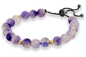 Believe London® Gemstone Bracelet Chakra Bracelet Anxiety Crystal Natural Stone Men Women Stress Relief Reiki Yoga Diffuser Semi Precious