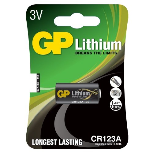 GPCR123A 3V Lithium Battery Card of 1 GPCR123A DL123A