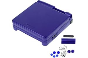 Baodanjiayou Carcasa completa de carcasa de repuesto de piezas de reparación compatibles con Gameboy Advance SP GBA SP (azul)