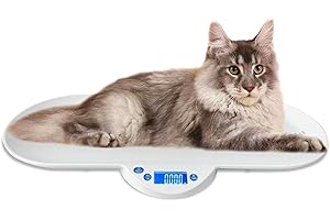 MINDPET-MED Báscula para mascotas, báscula para bebés, báscula electrónica multifuncional adecuada para adultos y animales pequeños como bebés, gatitos y cachorros, estable