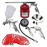 Das 13-teilige Druckluft Set ist unverzichtbar in jeder Werkstatt. NEU im Lieferumfang das 8 tlg. Adapterset, Ballnadel, Fahrradventiladapter etc.