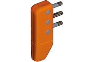 BTicino S2468TJE Kit Spina Corner Squadra, 2P+T, 16 A, Arancio