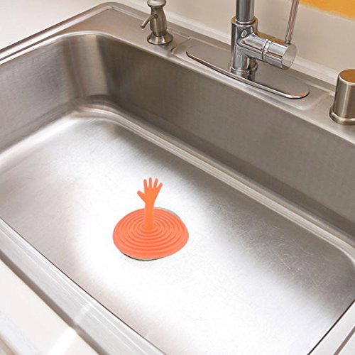 Waschbeckenstöpsel Abfluss-Stöpsel Waschbecken Badewanne Stöpsel Silikon #2349, Farbe:Orange - 2