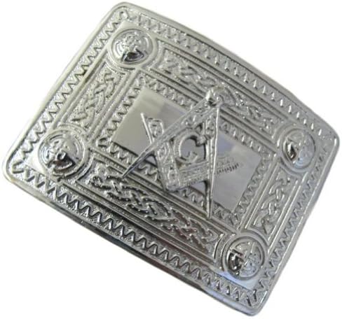 TartanistaMens Masonic Pattern Design Buckle