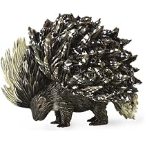 Safari North American Wildlife Stachelschwein – Handbemalte Miniatur, Braun