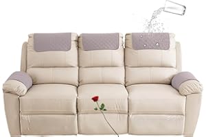FAIRUO Funda para reposacabezas para muebles，Antideslizante Cubierta del Brazo sofá, silla reclinable Brazo protector，cabeza funda protectora de sofá，Fundas de sillón Cubiertas de protección ( Color : 03 , S