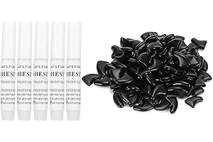 YOUTHINK 100 pz Cappucci Protettivi Morbidi per Unghie per Gatti e Cani - Copriunghie AntiGraffio per Animali Domestici, Taglia S - Nero