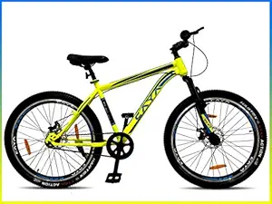 CAYA Fueled Cycle for Adults | Bike for Boys and Girls with Double Wall Alloy Rims | Cycle with Front Shockers & Dual Disc Brakes (26