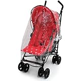 Zeta Vooom Rain Cover Stroller Throw Over Raincover Fits Obaby Atlas/ Tippitoes Strollers/ Maclaren Quest Triumph