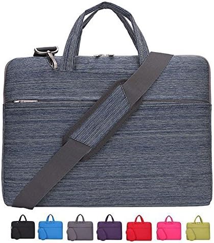 CROMI Laptop Case, Slim Briefcase Commuter Bag Business Sleeve Carrying Handle Bag Nylon Notebook Shoulder Messenger Bag