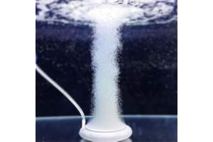 Homieco Acquario Pietra Porosa Ultra Silenzioso, Acquario Bubble Pietra Porosa, Aria Disco Rotondo Pietra, Diffusori di Ossigeno Acquario Bubble Stone per Acquario e Idroponica