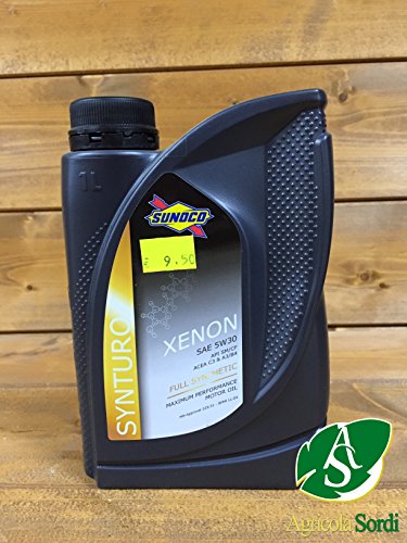 Preisvergleich Produktbild Olio lubrificante 5W30 sintetico motore auto Sunoco Xenon Mercedes Bmw Petronas