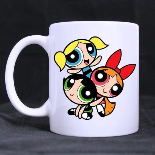 The Powerpuff Girls Custom Design White Mug Coffee Tea Cup 11 OZ CERAMIC MUG BY Silver Lining