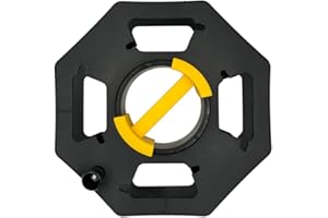 CONNEXION ELECTRICAL LTD Heavy Duty Black Cable Tidy Reel – Empty Cable Reel Holder for Up to 25m Cable | Extension Cord Winder for Caravan Hook Up, EV Charging Leads, Outdoor Electric Cable, Garden Hose Storage