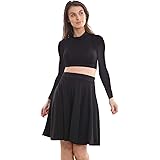 NYL Womens A-Line Flared Skater Skirt Reg & Plus Size - Made In USA Dust Pink C517ysn4a49 - Foto 13