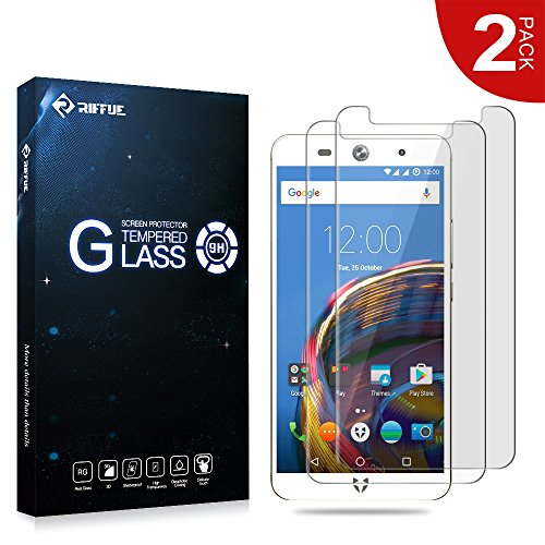RIFFUE Wileyfox Swift 2 Plus Protector de Pantalla  Cristal Vidrio Templado  Alta Definici  n   9H Dureza   3D Touch  Screen Protector Film Compatible para Wileyfox Swift 2 Plus  2 Unidades 