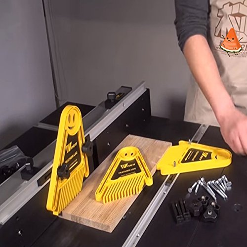 MOHOO 2x Featherboards Feder Loc Brett für Tischsägen Router & Tabellen Zäune Werkzeuge Gehrungsfugenlehre Slot Fenster und Türen DIY fuer Holzbearbeitung und Industriewesen usw. - 2
