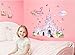 ufengke® Cartoon Princess Castle Wall Decals, Children's Room Nursery Removable Wall Stickers Murals