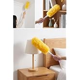 SAFESTORE Plastik Saplı Toz Alma Fır&ccedil;ası, Yıkanabilir T&uuml;yl&uuml;, 33 cm, Ev Temizliği i&ccedil;in